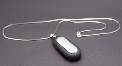 Кулон силіконовий для Xiaomi Mi Band Green + намисто silver
